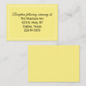 黄色結婚のエンクロージャカード エンクロージャーカード (正面/裏面)