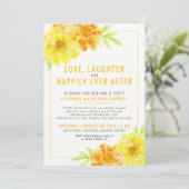 黄色結婚の誓いの更新とパーティーの後 招待状 (スタンド正面)