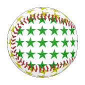 黄色緑は野球を主演します 野球ボール (正面左)