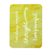 黄色考えのパワーチャクラワード磁石 マグネット (縦)