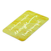 黄色考えのパワーチャクラワード磁石 マグネット (左側)