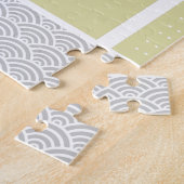 黄色航海のと灰色のいかり魚の天気表 ジグソーパズル (側面)