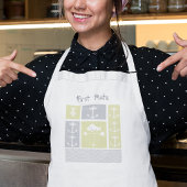 黄色航海のと灰色のいかり魚の天気表 スタンダードエプロン