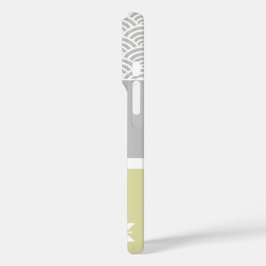 黄色航海のと灰色のいかり魚の天気表 Case-Mate iPhoneケース (裏面 / 左)