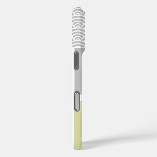 黄色航海のと灰色のいかり魚の天気表 Case-Mate iPhoneケース (裏面 / 右)