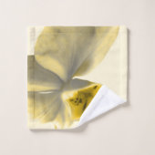 黄色芸術的色の花 バスタオルセット (ウォッシュタオル)