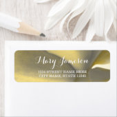 黄色芸術的色の花 ラベル (インサイチュ)