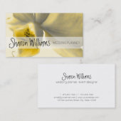 黄色芸術的色の花 名刺 (正面/裏面)