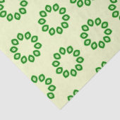 黄色葉の円に緑の 薄葉紙 (詳細)