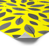 黄色葉上の ポスター (角)