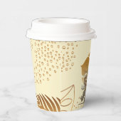 黄色葉金ゴールド紙カップ 紙コップ (右)