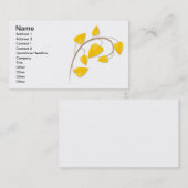 黄色葉 名刺 (正面/裏面)