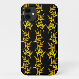黄色葉 iPhone 11 ケース