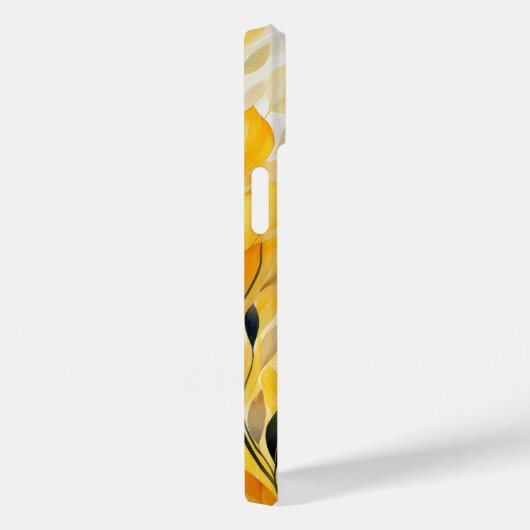 黄色葉 Case-Mate iPhoneケース (裏面 / 右)