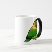 黄色襟首をつかまれた仲の良い恋人同士 モーフィングマグカップ (正面右)