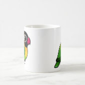 黄色襟首をつかまれた仲の良い恋人同士 モーフィングマグカップ (中央)