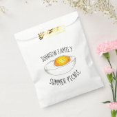 黄色詰まったデビルエッグ年間BBQピクニックフード フェイバーバッグ (封をした状態)