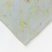 黄色認識度リボン天使の骨がん毛布 フリースブランケット (角)