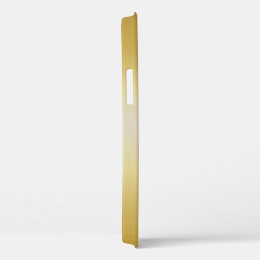 黄色金ゴールドはっきりした金属手書きモノグラム Case-Mate iPhoneケース (裏面 / 右)