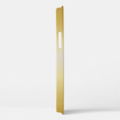 黄色金ゴールドひまわりフローラモノグラム名 Case-Mate iPhoneケース (裏面 / 右)