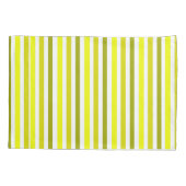 黄色金ゴールドストライプの枕 枕カバー (裏面-左)