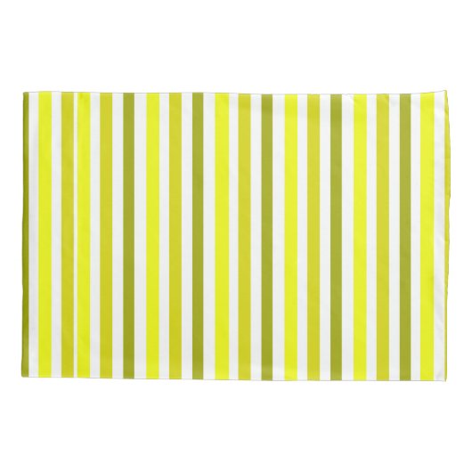 黄色金ゴールドストライプの枕 枕カバー (裏面-左)