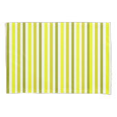 黄色金ゴールドストライプの枕 枕カバー (正面左)