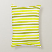 黄色金ゴールドストライプアクセント枕 アクセントクッション (正面(垂直))