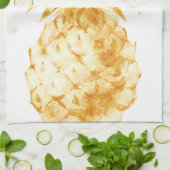 黄色金ゴールドパイナップル キッチンタオル (折り畳み)