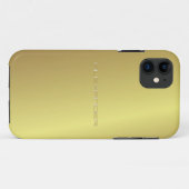 黄色金ゴールド金属パターンカスタム文字 Case-Mate iPhoneケース (裏面(横))