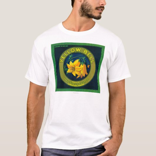 黄色鐘Appleの木枠LabelLewiston、ID Tシャツ (正面)