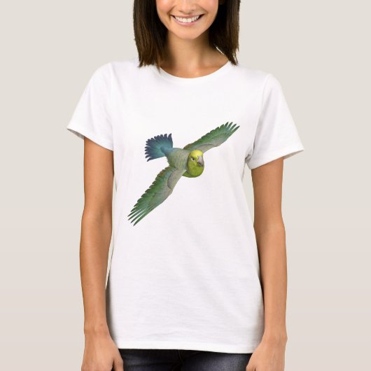黄色顔のParrotlet Tシャツ (正面)