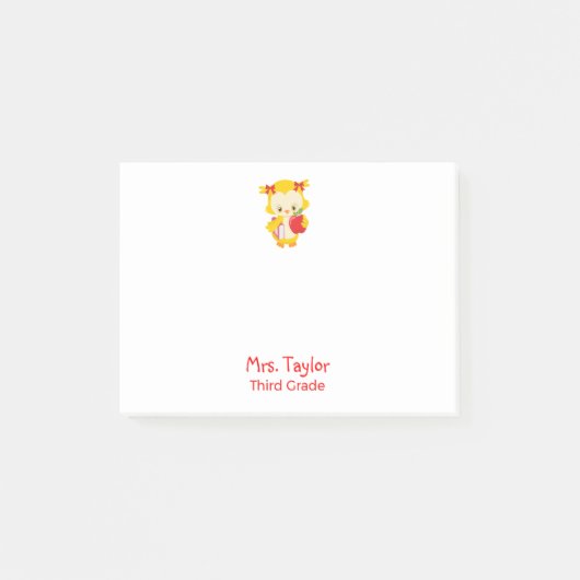 黄色魅力的フクロウ ポストイット (正面)