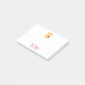 黄色魅力的フクロウ ポストイット (アングル)