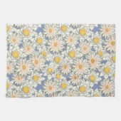 黄色鮮ひまわり茶タオル キッチンタオル (横)
