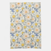 黄色鮮ひまわり茶タオル キッチンタオル (縦)