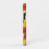 黄色鮮やかとオレンジのデイジーパターン Case-Mate iPhoneケース (裏面/右)