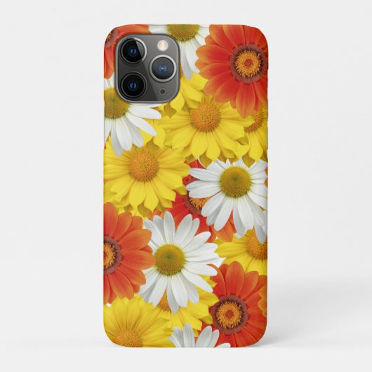 黄色鮮やかとオレンジのデイジーパターン Case-Mate iPhoneケース (裏)