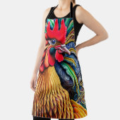 黄色鮮やかの雄鶏 エプロン (インサイチュ)