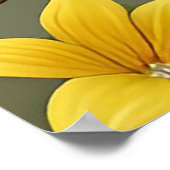 黄色鮮やかの鳥オン分岐 ポスター (角)