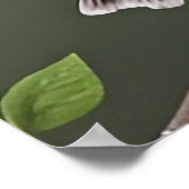 黄色鮮やかの鳥オン分岐 ポスター (角)