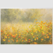 黄色鮮やか野花印象派デコページ 薄葉紙 (正面)