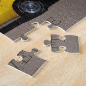 黄色1973コルベット・スティングレイ ジグソーパズル (側面)