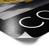 黄色1973コルベット・スティングレイ フォトプリント (角)