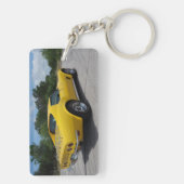 黄色1973コルベットStingrayキーチェーン キーホルダー (裏面)