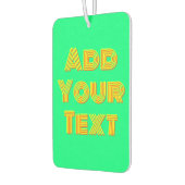 黄色3Dオレンジモダン色の名前おもしろい春緑 カーエアーフレッシュナー (左)