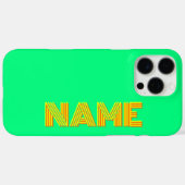 黄色3Dオレンジモダン色の名前 | おもしろい春緑 Case-Mate iPhoneケース (裏面 (横))