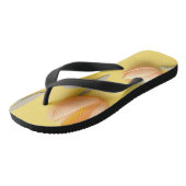 黄色3DチューリップFLowersビーチサンダル ビーチサンダル (アングル)