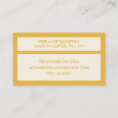 黄色4ドット 名刺 (裏面)