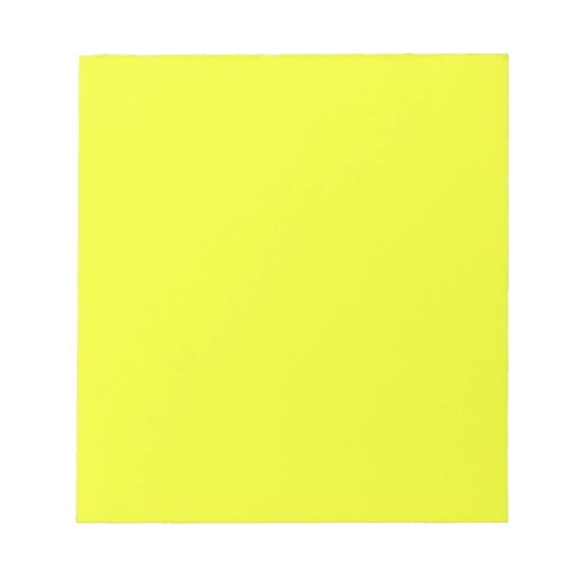 黄色5.5インチx 6インチメモ帳 – 40ページ ノートパッド (正面)